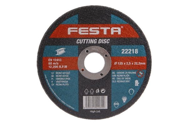 Режещ диск за метал 125 х 2.5 х 22.2 мм FESTA 22218