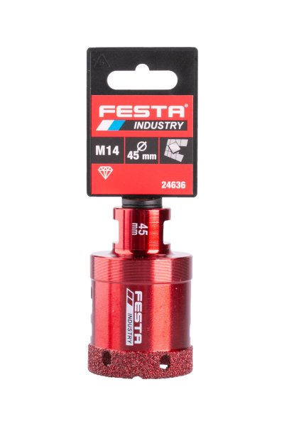 Диамантена боркорона FESTA Industry 45 мм M14 за плочки и камък - Image 2