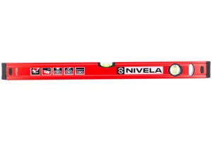 Алуминиев нивелир NIVELA 600 мм с 2 либели, 15906