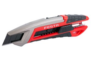 Макетен нож FESTA Industry 18 мм с лостов механизъм за отчупване, 16099