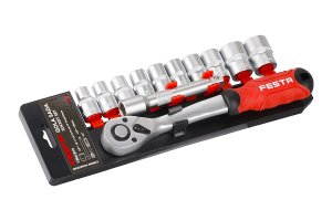 Гедоре комплект FESTA 1/2" 12 части с тресчотка 72T, 17245