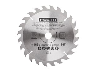 Циркулярен диск FESTA SK 185 × 2,3 × 20 мм, 24 зъба
