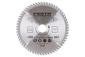 Циркулярен диск FESTA SK 200 × 3,2 × 30 мм, 60 зъба