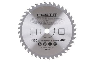 Циркулярен диск FESTA SK 350 × 3,5 × 30 мм, 40 зъба