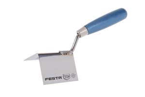 Външна ъглова мистрия FESTA INOX 80 × 60 × 60 мм с дървена дръжка, 31271